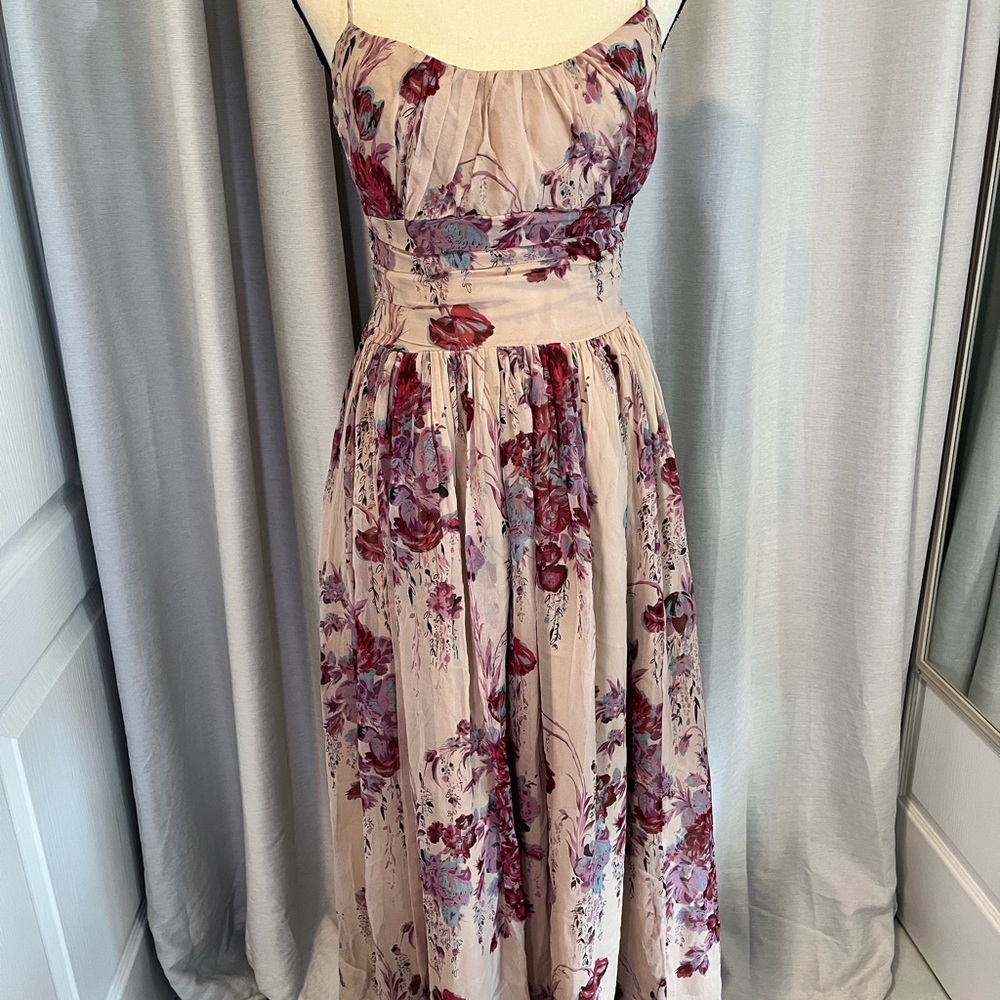 Plenty by Tracy Reese Floral Maxi Dress in Cream and Red
